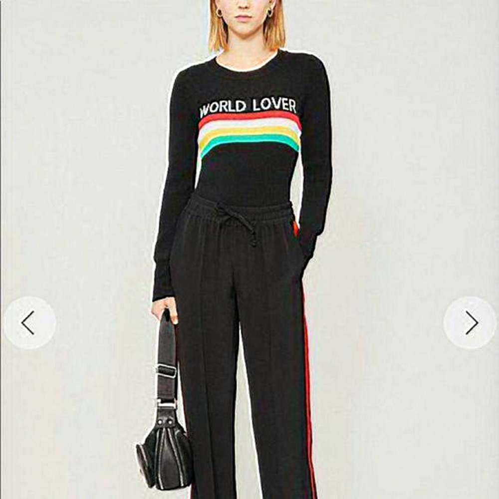 Sandro World-Lovers Intarsia Sweater Size 2
